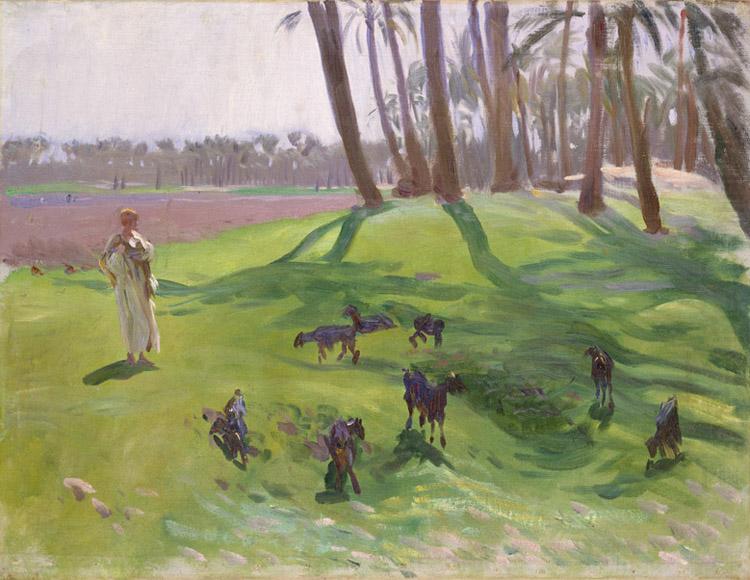 Landscape with Goatherd (mk18), John Singer Sargent